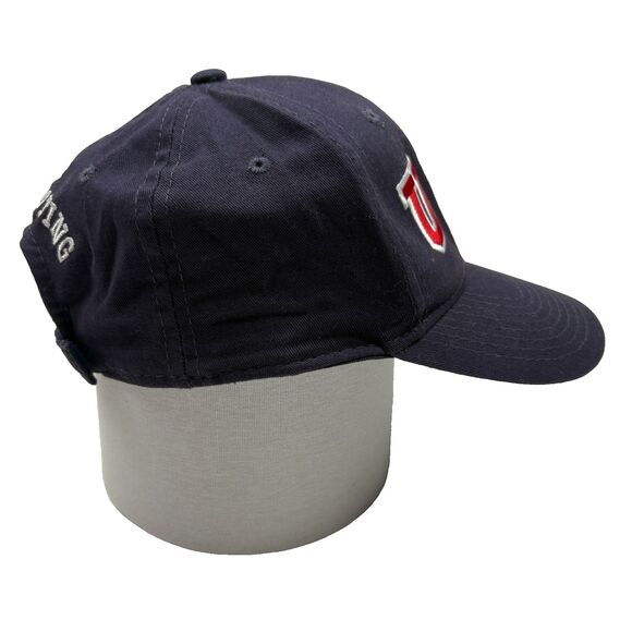 USA Shooting Navy Dad Hat Letter A Logo Strapback Cap American Flag Embroidery - Picture 3 of 6